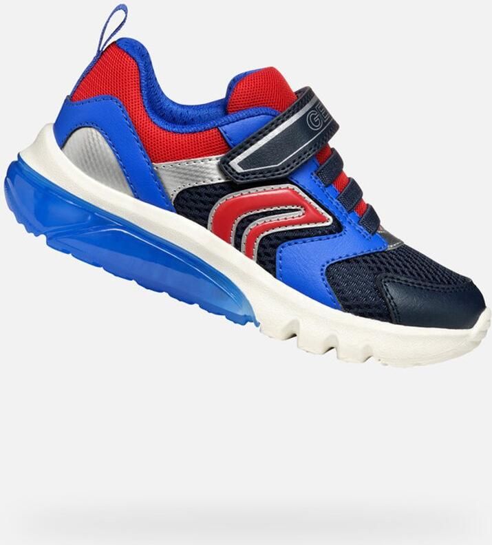 GEOX CIBERDRON JONGENS Sneakers MARINEBLAUW DONKERROOD