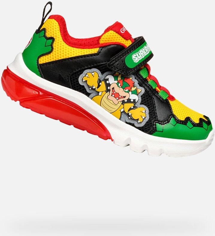 GEOX CIBERDRON TIENERS Sneakers GROEN ROOD
