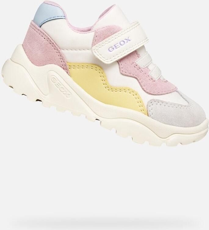 GEOX CIUFCIUF PEUTER Sneakers WIT ROZE
