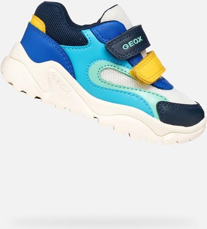GEOX CIUFCIUF PEUTERJONGENS Sneakers WIT MARINEBLAUW
