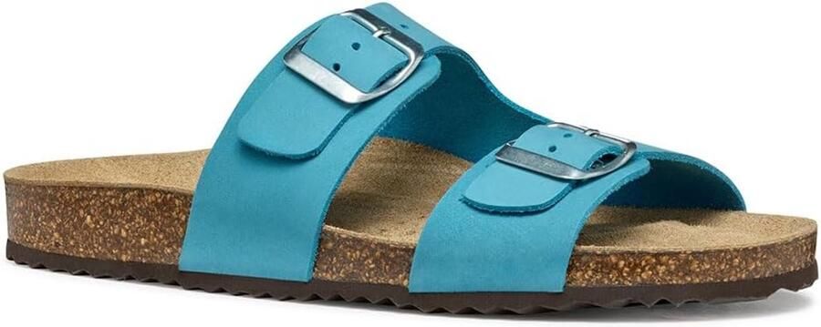 GEOX D Brionia L Dames Sandalen Lichtblauw Leer