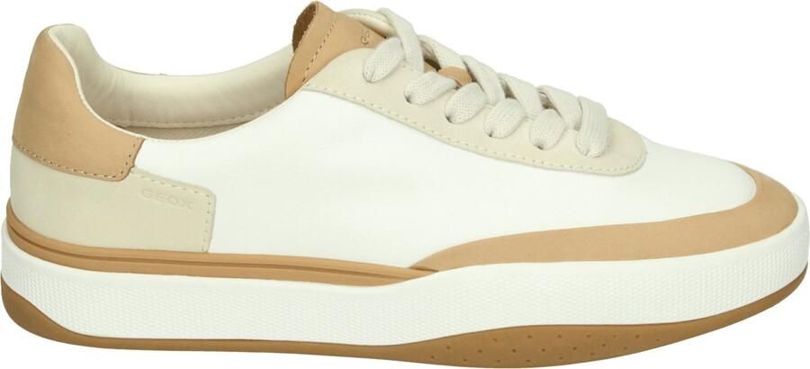 GEOX D Dynamia Sneakers Dames Leren Sneaker Wit - Foto 2