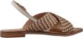 Geox Platte sandalen D Maddalusiac - Bruin