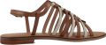 Geox Platte sandalen D Maddalusiac - Bruin