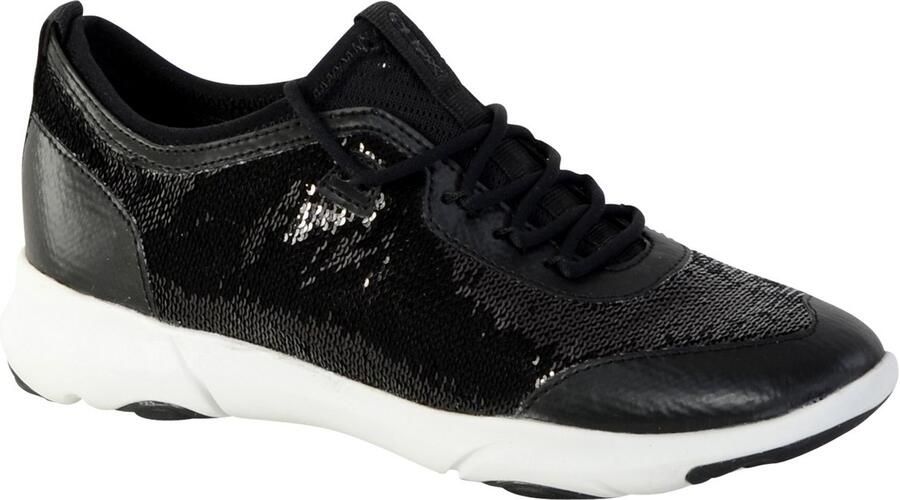 Geox Sneakers Black Gray Yellow Dames