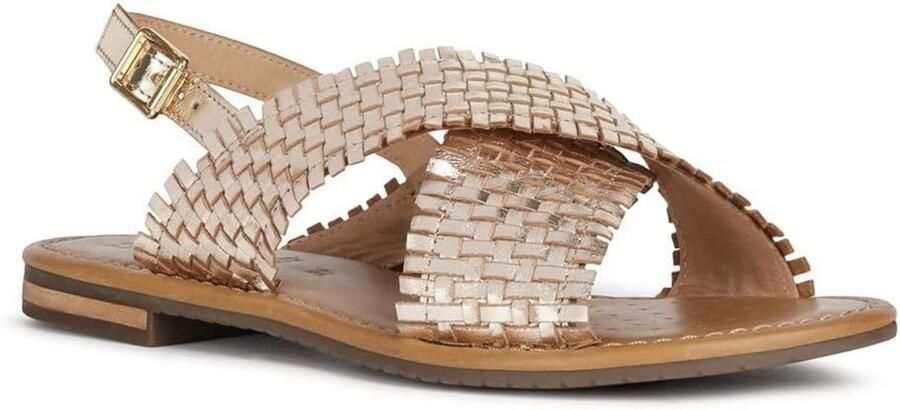 GEOX D Sozy S A Dames Sandalen Goud Comfort & Stijl