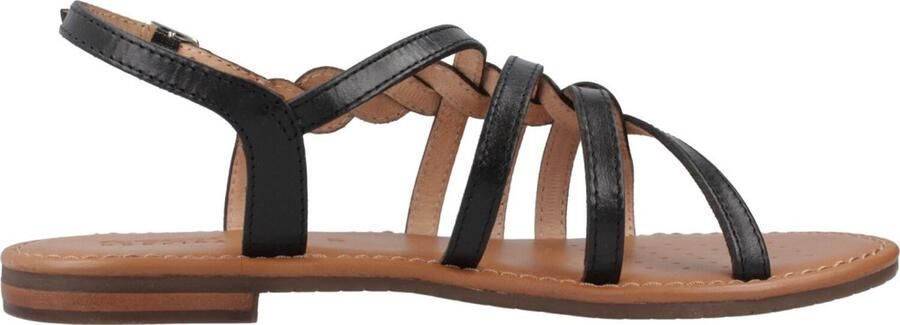 GEOX D Sozy S D Dames Sandalen Zwart Leer