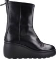 Geox Originele Dames Sleehak Enkellaars Black - Zwart