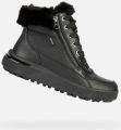 Geox Zwarte Casual Gesloten Platte Booties - Zwart