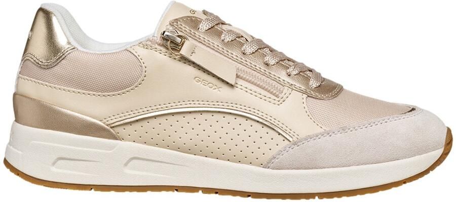GEOX BULMYA DAMES Sneakers MELKWIT LICHT GOUD