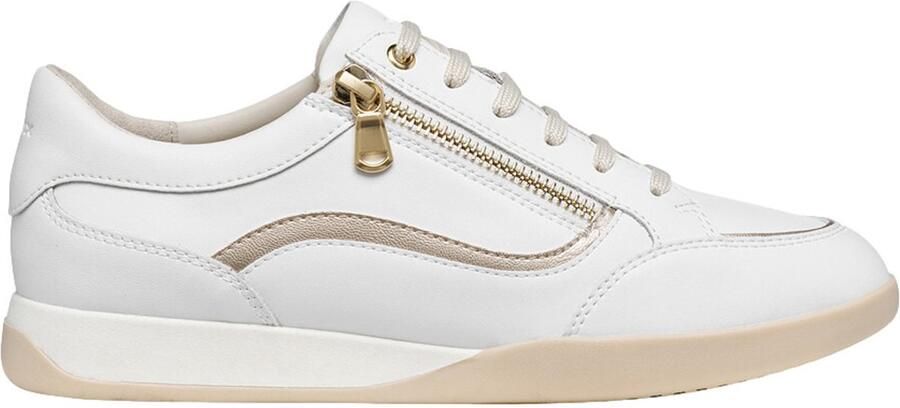 GEOX MARYEMY DAMES Sneakers WIT LICHTGOUD