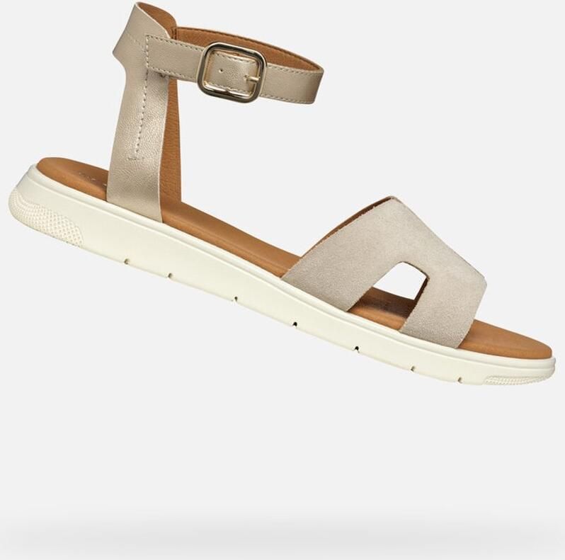 GEOX DANDRA DAMES Sandalen LICHTGOUD LICHTBEIGE