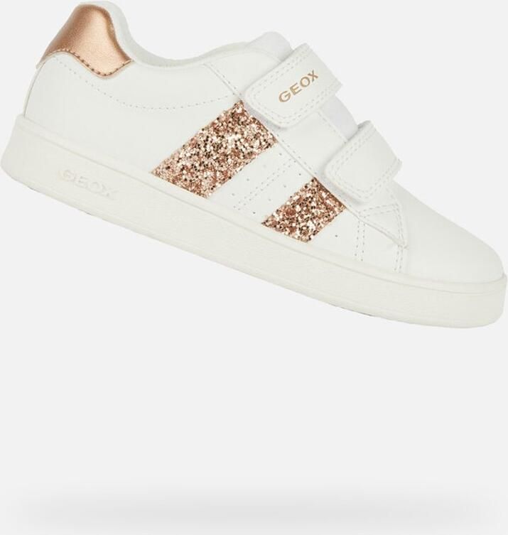 GEOX ECLYPER MEISJES Sneakers WIT ROSÉGOUD