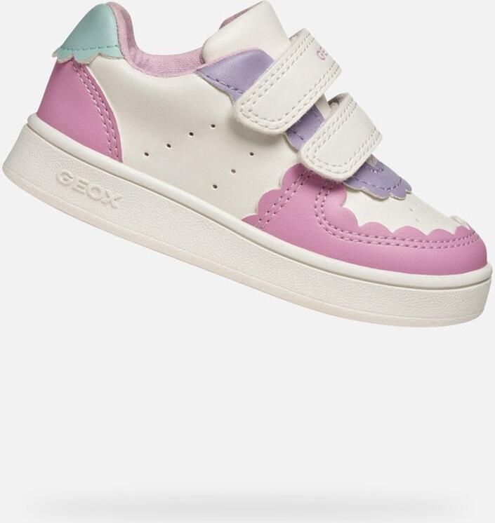 GEOX ECLYPER PEUTER Sneakers WIT DONKERROZE