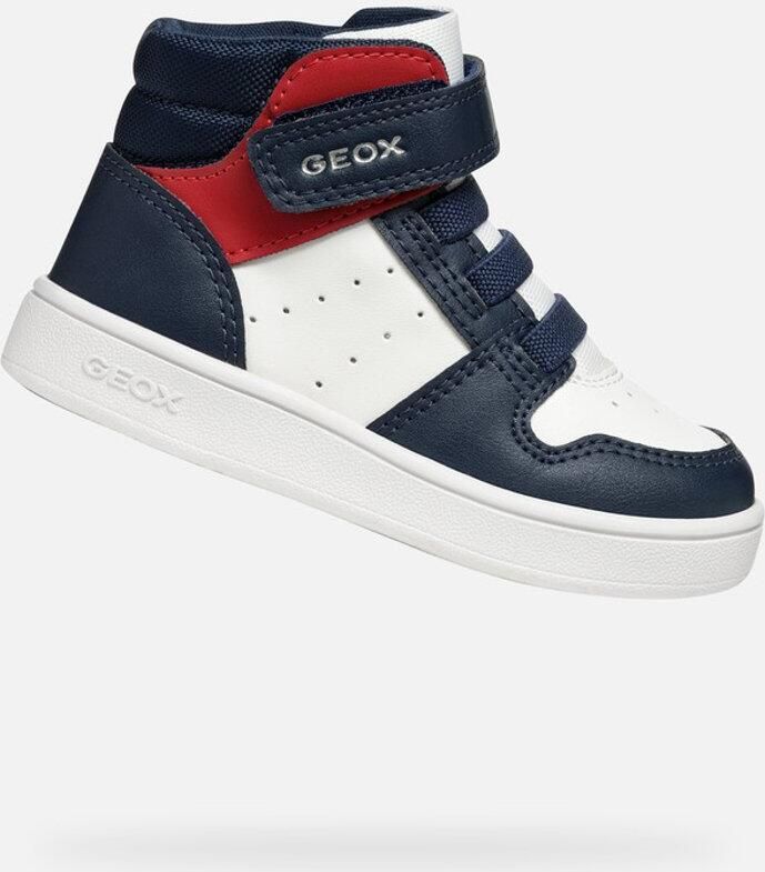 GEOX ECLYPER PEUTER Sneakers WIT NAVY BLAUW