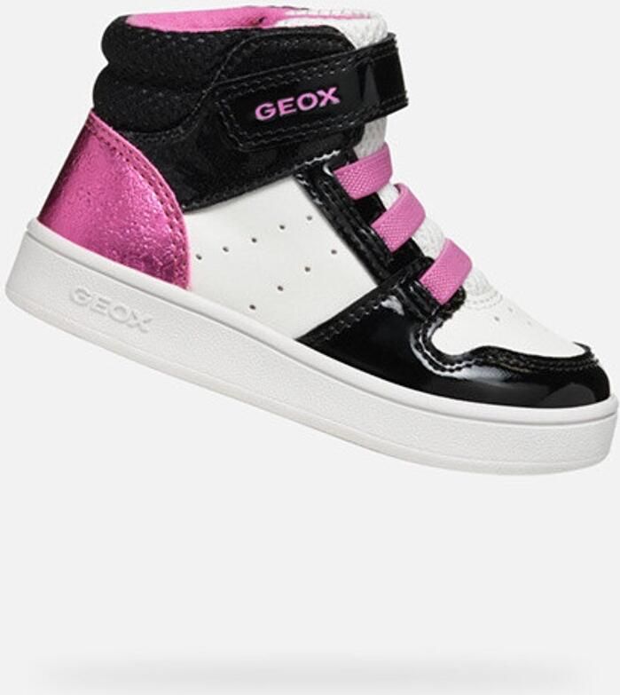 GEOX ECLYPER PEUTER Sneakers WIT ZWART