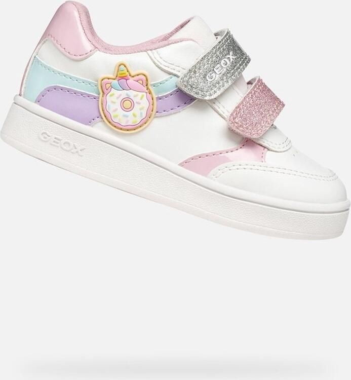 GEOX ECLYPER PEUTERMEISJES Sneakers WIT LICHT LILA