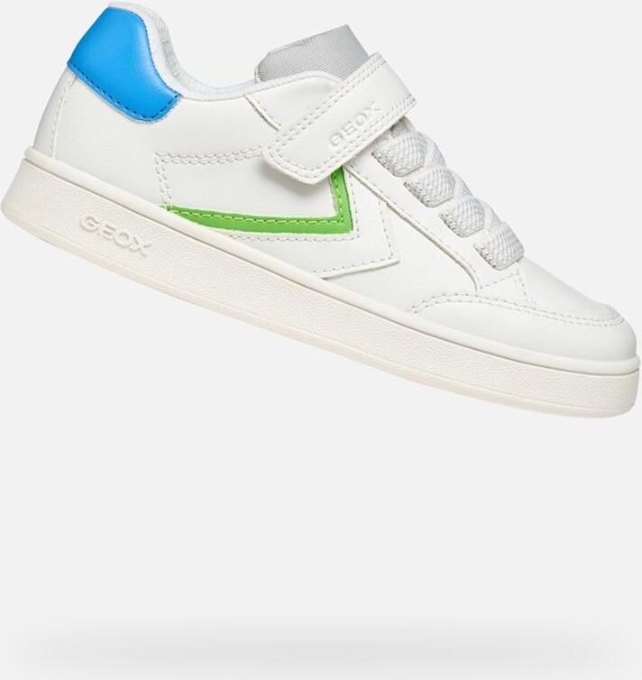 GEOX ECLYPER TIENERS Sneakers WIT LICHTGROEN