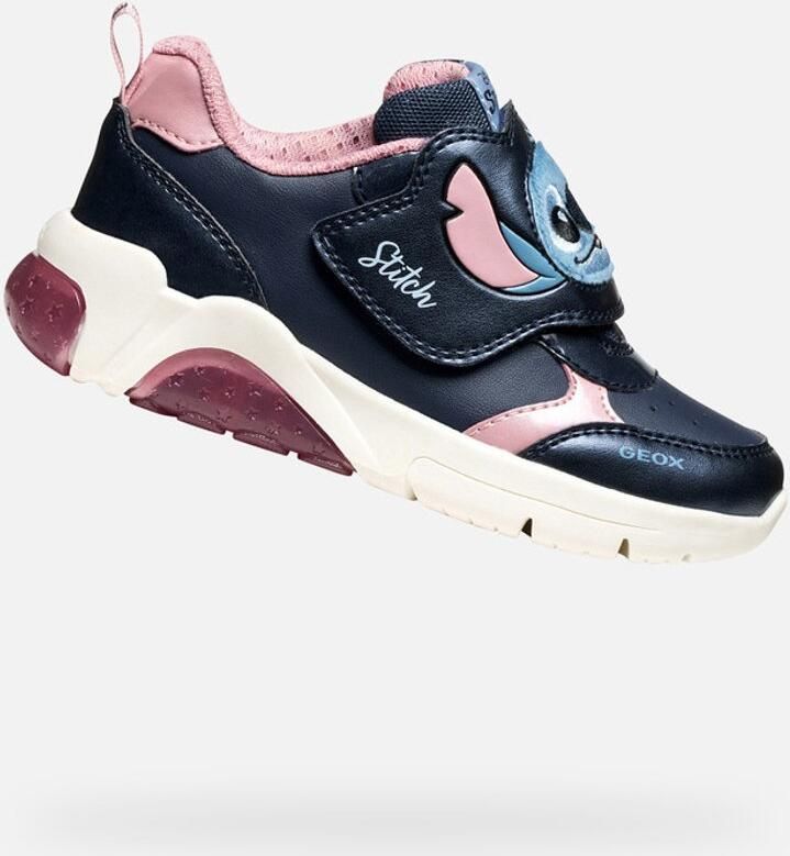 GEOX FADINLIGHT MEISJES Sneakers MARINEBLAUW ROZE - Foto 2