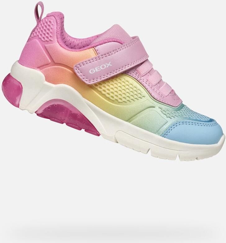 GEOX FADINLIGHT MEISJES Sneakers ROZE VEELKLEURIG