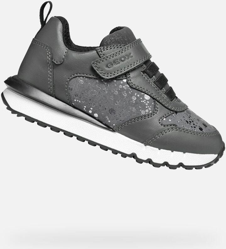GEOX FASTICS MEISJES Sneakers DONKERGRIJS