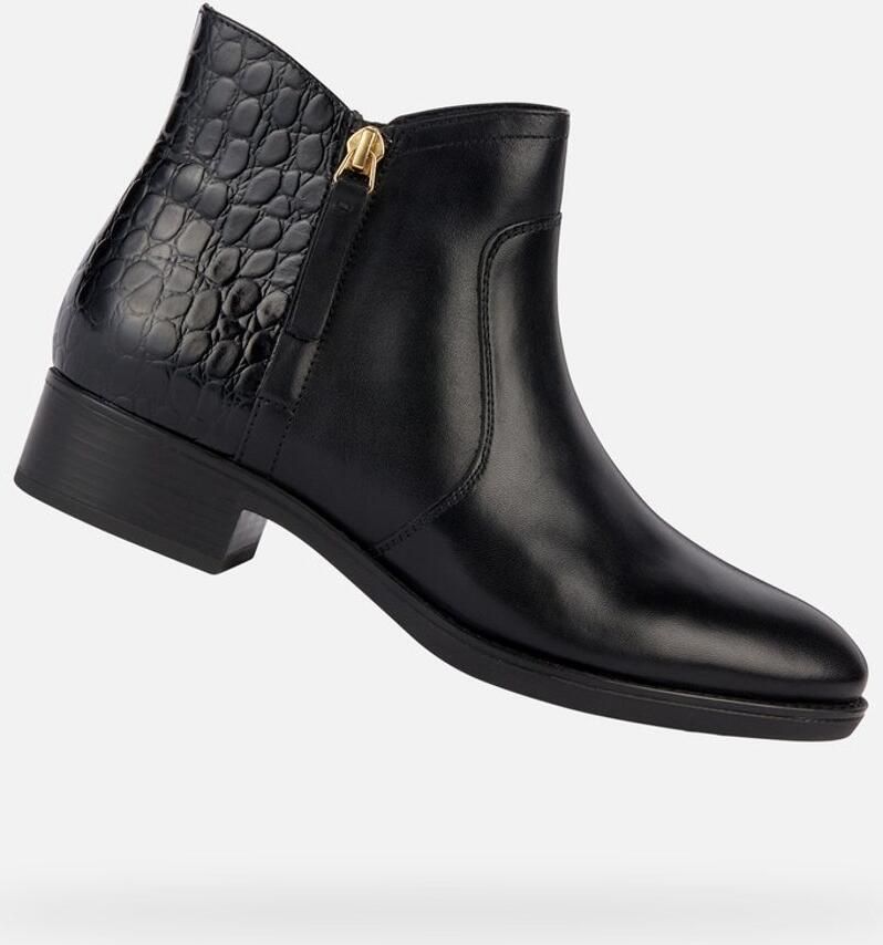 GEOX Felicity Zwarte Enkellaars