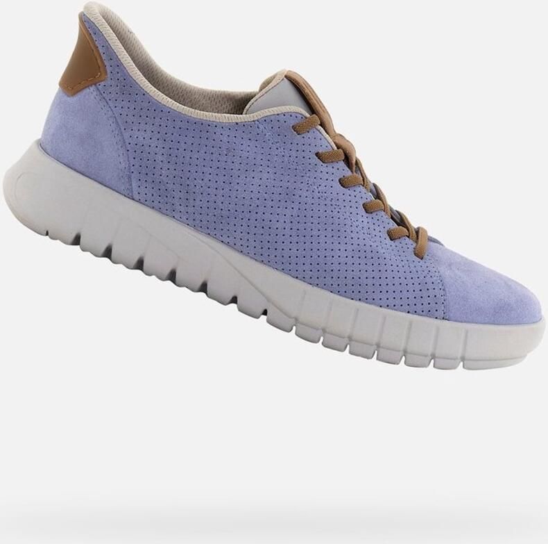 GEOX FLEXTRIDE PLUS DAMES Sneakers LICHTBLAUW BEIGE