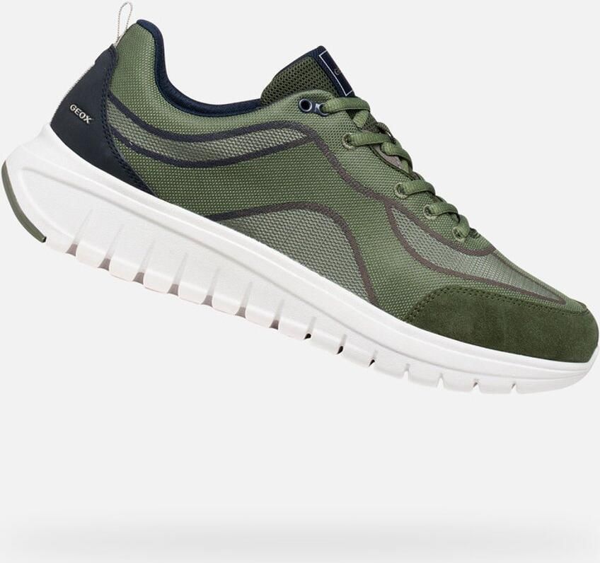 GEOX FLEXTRIDE R HEREN Sneakers MOSGROEN