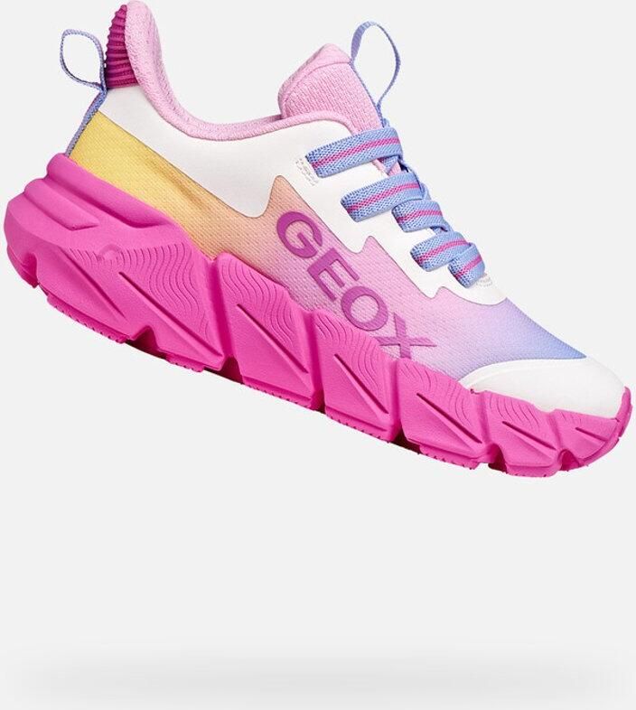 GEOX FLEXYPER FAST MEISJES Sneakers FUCHSIA VEELKLEURIG