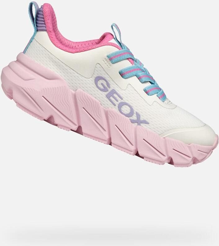 GEOX FLEXYPER FAST TIENERS Sneakers WIT ROZE