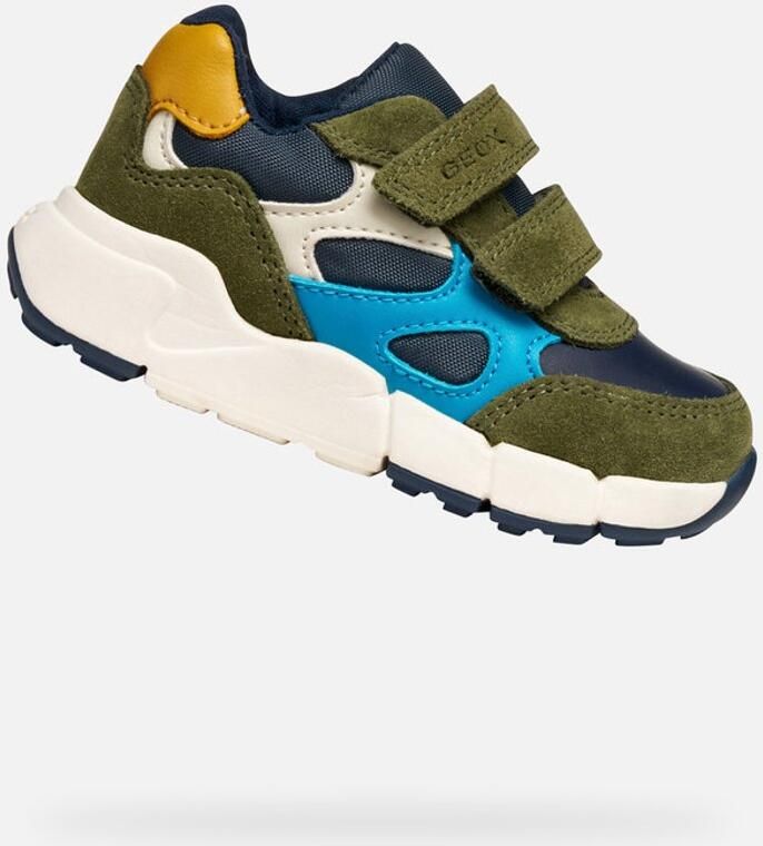 GEOX FLEXYPER MINI PEUTER Sneakers DONKERGROEN NAVY BLAUW