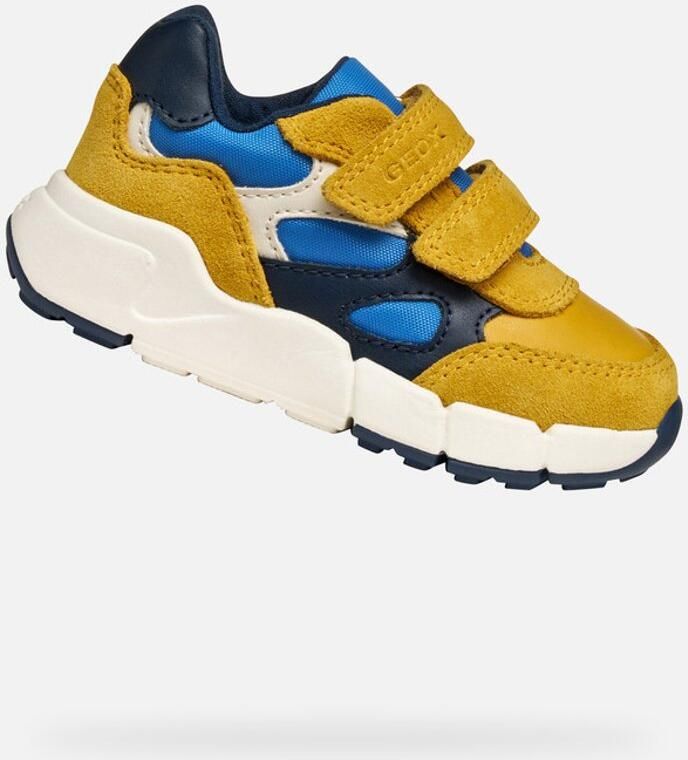GEOX FLEXYPER MINI PEUTER Sneakers GEEL BLAUW