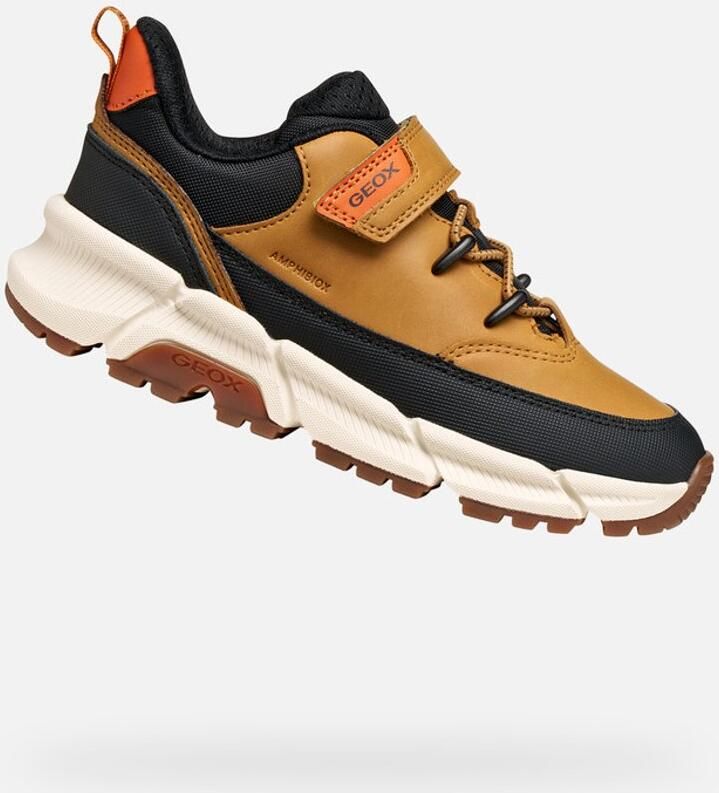 GEOX FLEXYPER PLUS ABX JONGENS Sneakers DONKERGEEL