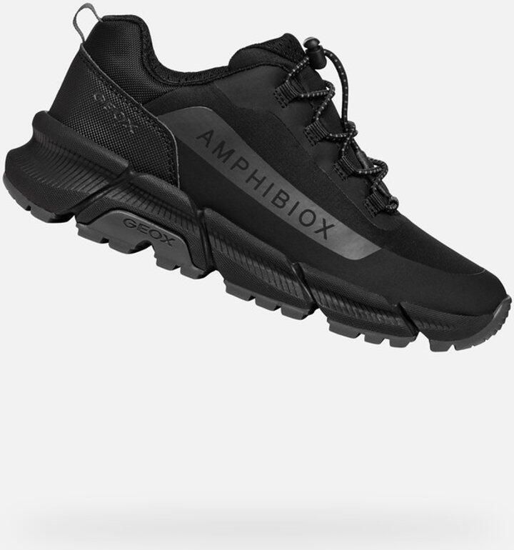 GEOX FLEXYPER PLUS ABX JONGENS Sneakers ZWART DONKERGRIJS - Foto 2