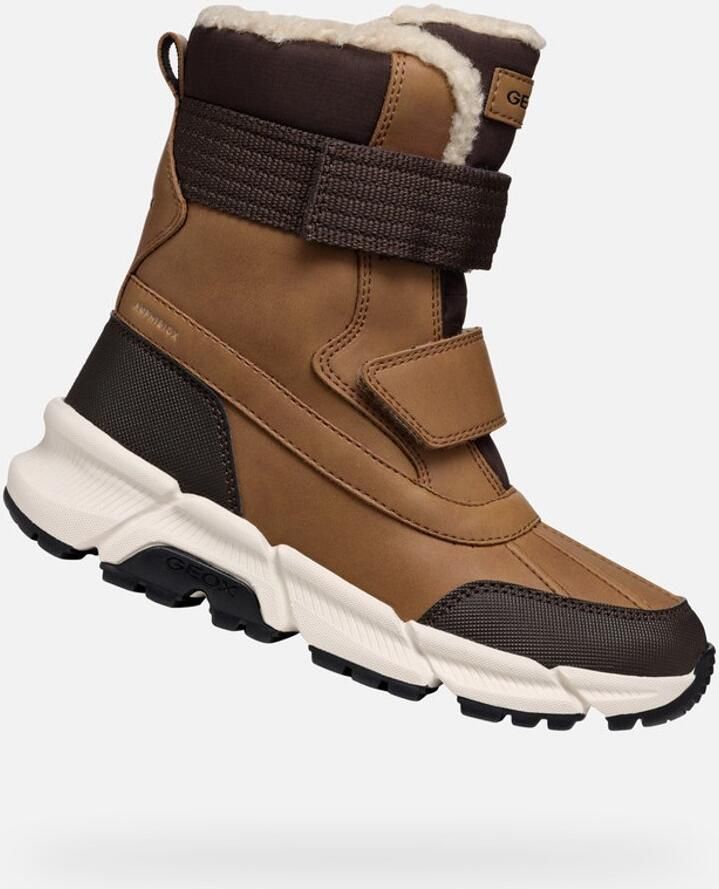 GEOX FLEXYPER PLUS ABX JONGENS TABAK ZWARTE KOP