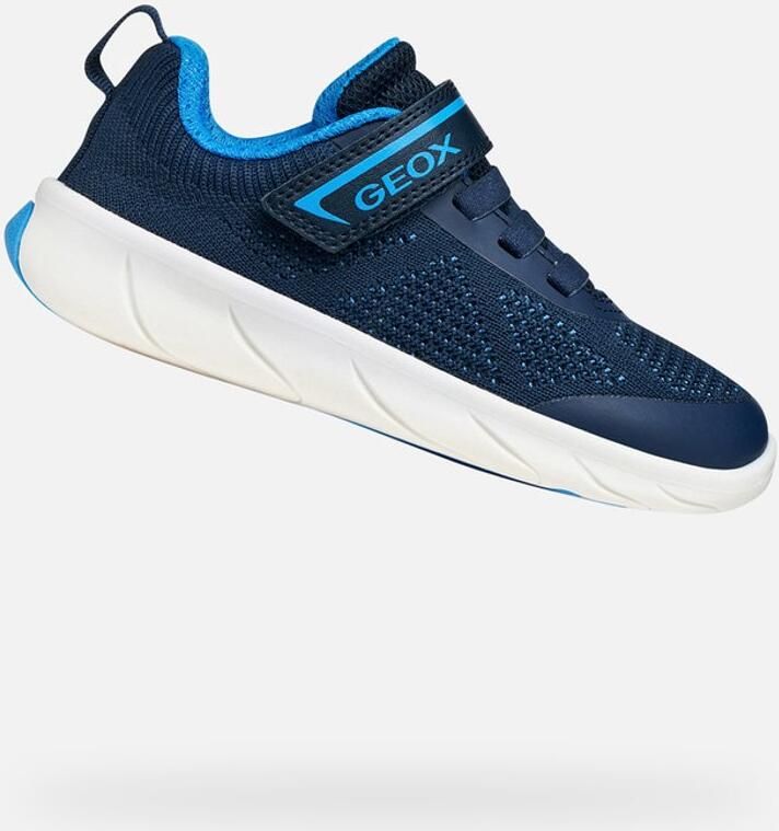GEOX FOOT-RUN JONGENS Sneakers MARINEBLAUW LICHTBLAUW