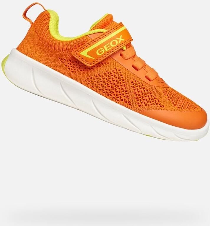 GEOX FOOT-RUN JONGENS Sneakers ORANJE LIMOEN