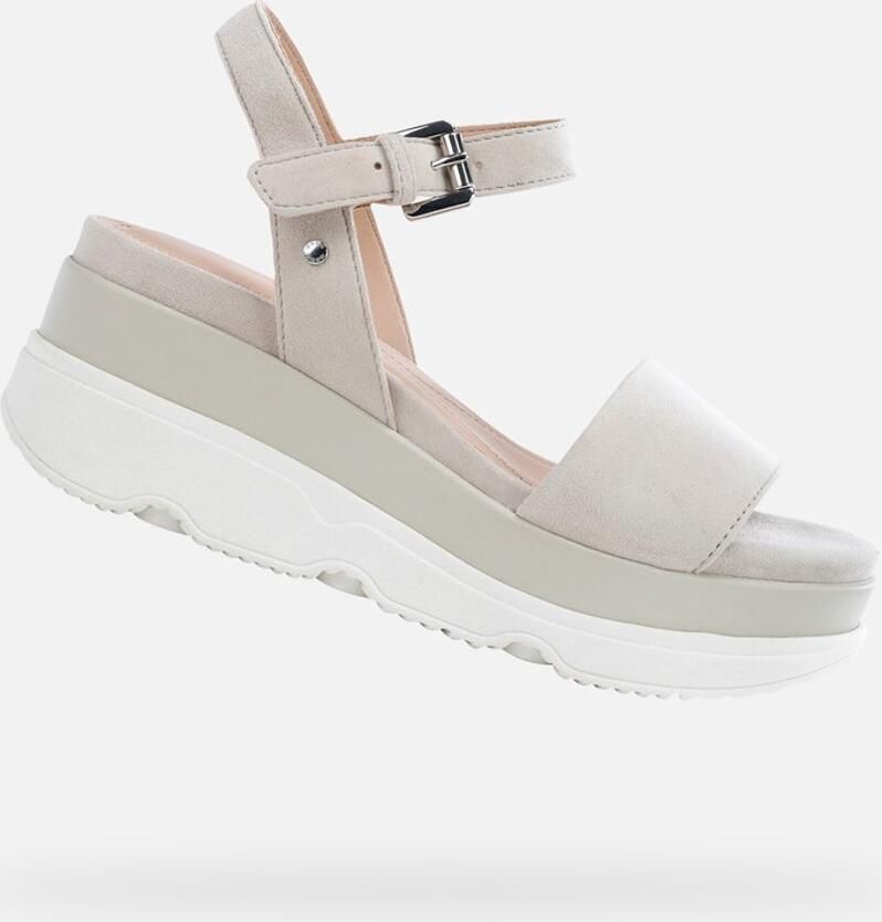 GEOX GARDENIA DAMES Sandalen LICHTE TAUPEKLEUR