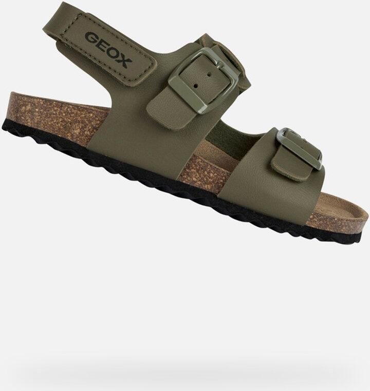 GEOX GHITA JONGENS Sandalen MILITARY GREEN
