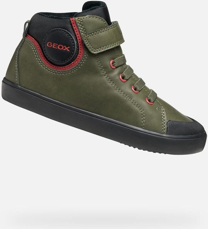 GEOX GISLI JONGENS Sneakers DONKERGROEN ZWART