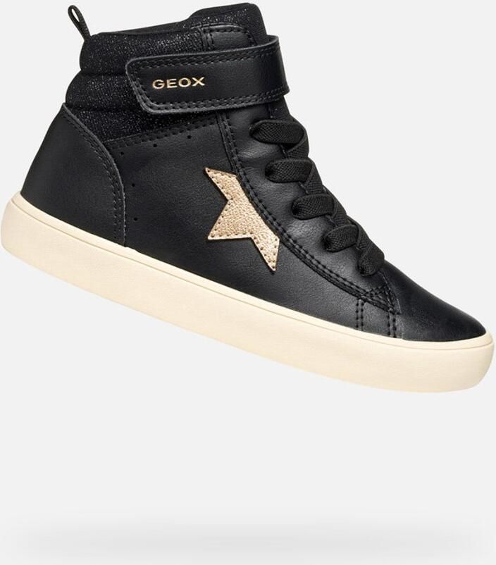 GEOX GISLI MEISJES Sneakers ZWART CHAMPAGNE