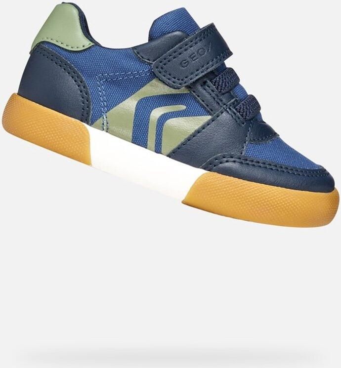 GEOX GISLI PEUTERJONGENS Sneakers MARINEBLAUW OLIJFGROEN
