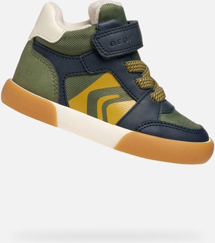 GEOX GISLI PEUTERJONGENS Sneakers MILITAIR GROEN MARINEBLAUW - Foto 2