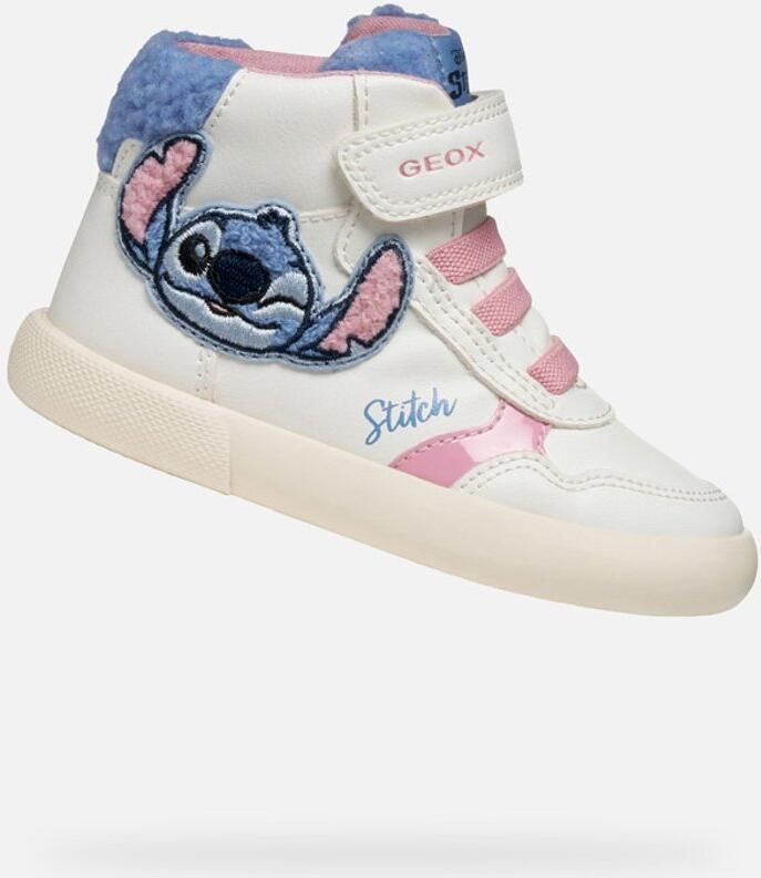 GEOX GISLI PEUTERMEISJES Sneakers WIT BLAUW