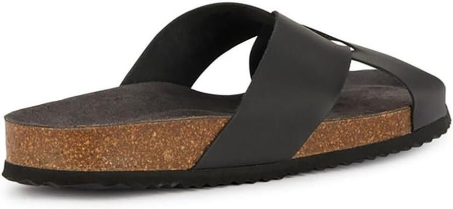 GEOX Heren U Ghita D Slippers Zwart Leer