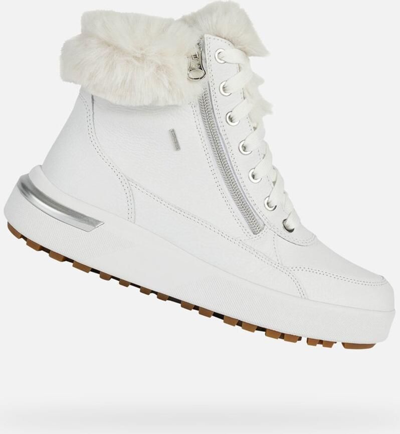 Geox Dames Leren Laarzen White