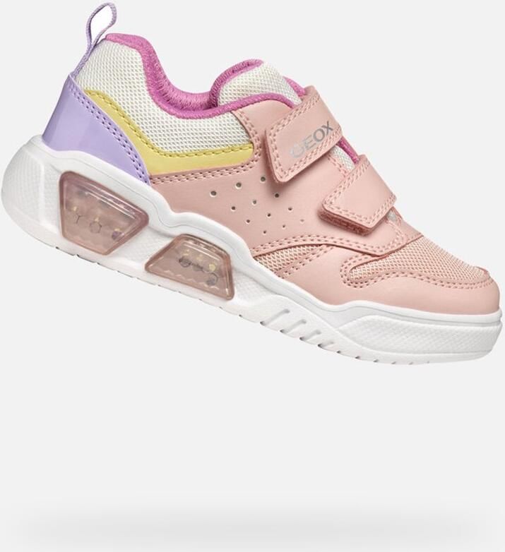 GEOX ILLUMINUS TIENERS Sneakers ROZE MULTICOLOR