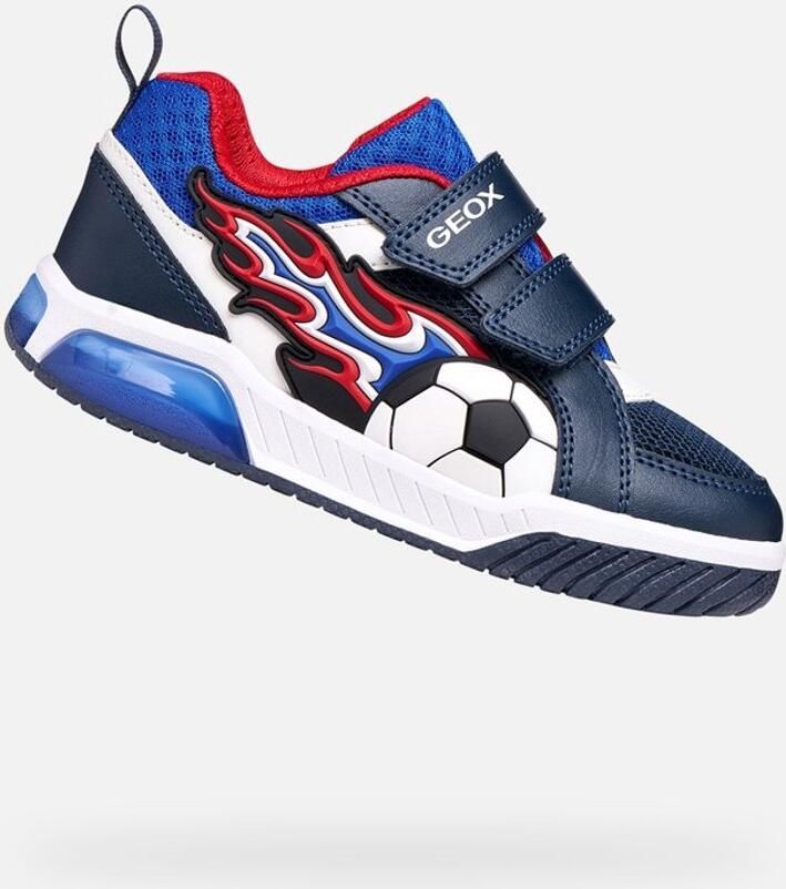 GEOX INEK JONGENS Sneakers MARINEBLAUW ROOD