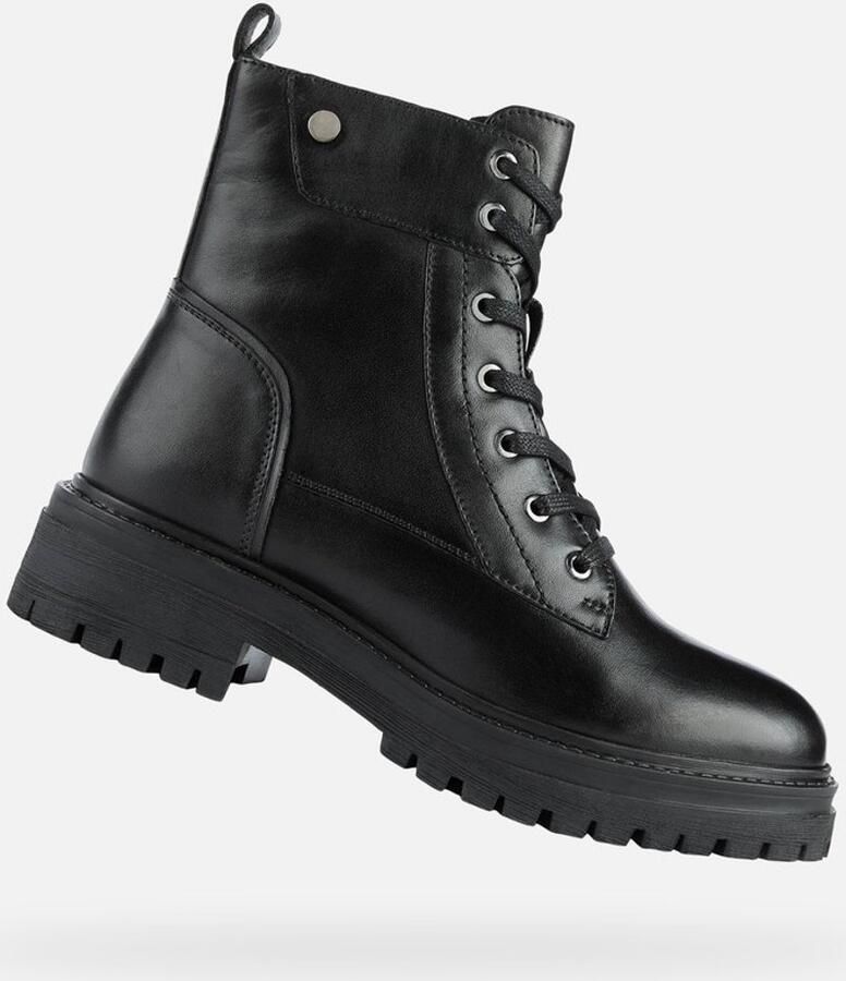 Geox Hoge veterschoenen D Iridea met rits aan de binnenkant