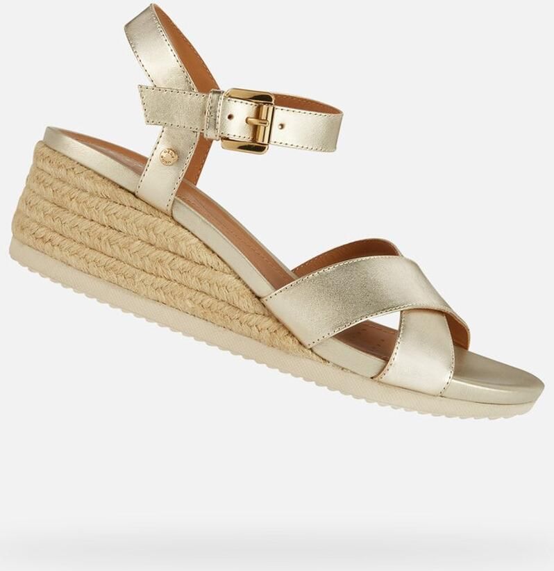 GEOX ISCHIA CORDA DAMES Sandalen LICHT GOUD - Foto 2